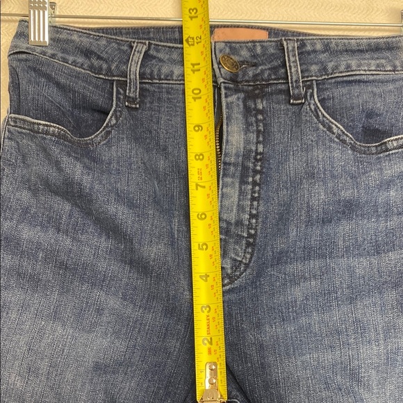 Show Me Your MuMu Jeans High Rise Distressed Raw Hem Grunge Dark Blue Size 8 29 - Picture 10 of 12